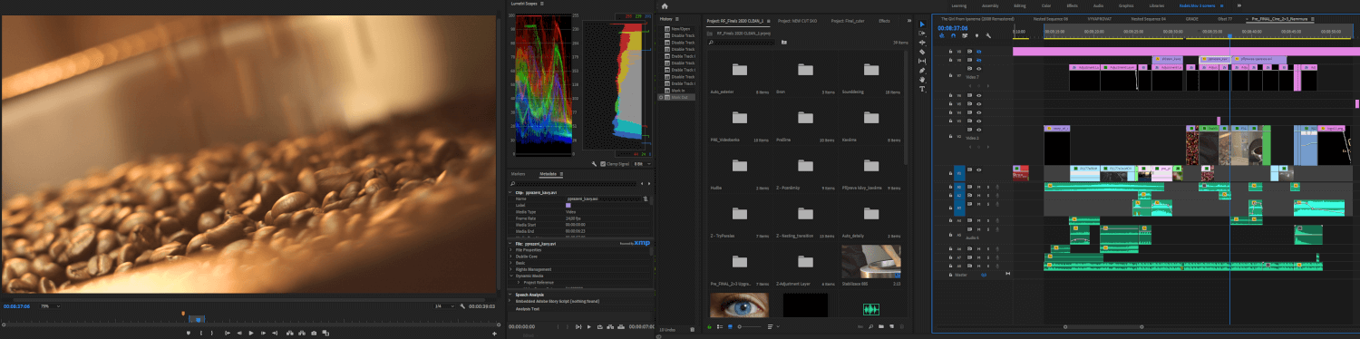 Odborná postprodukce videa