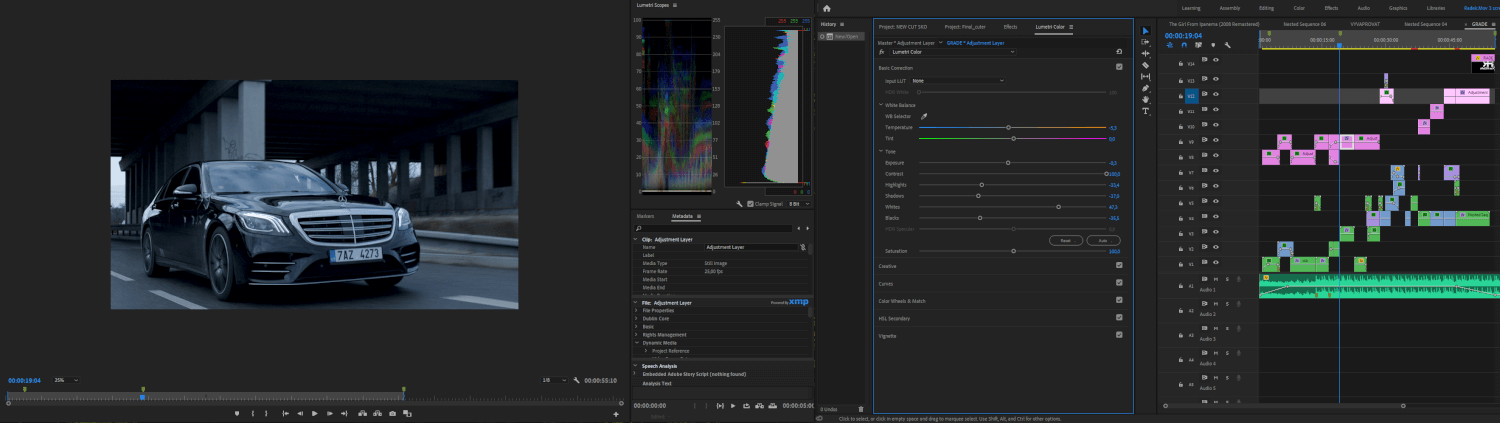 Odborná postprodukce videa