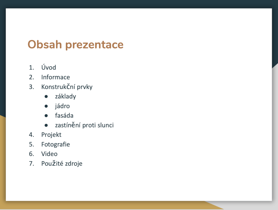 Jednoduchá prezentace pro Vás