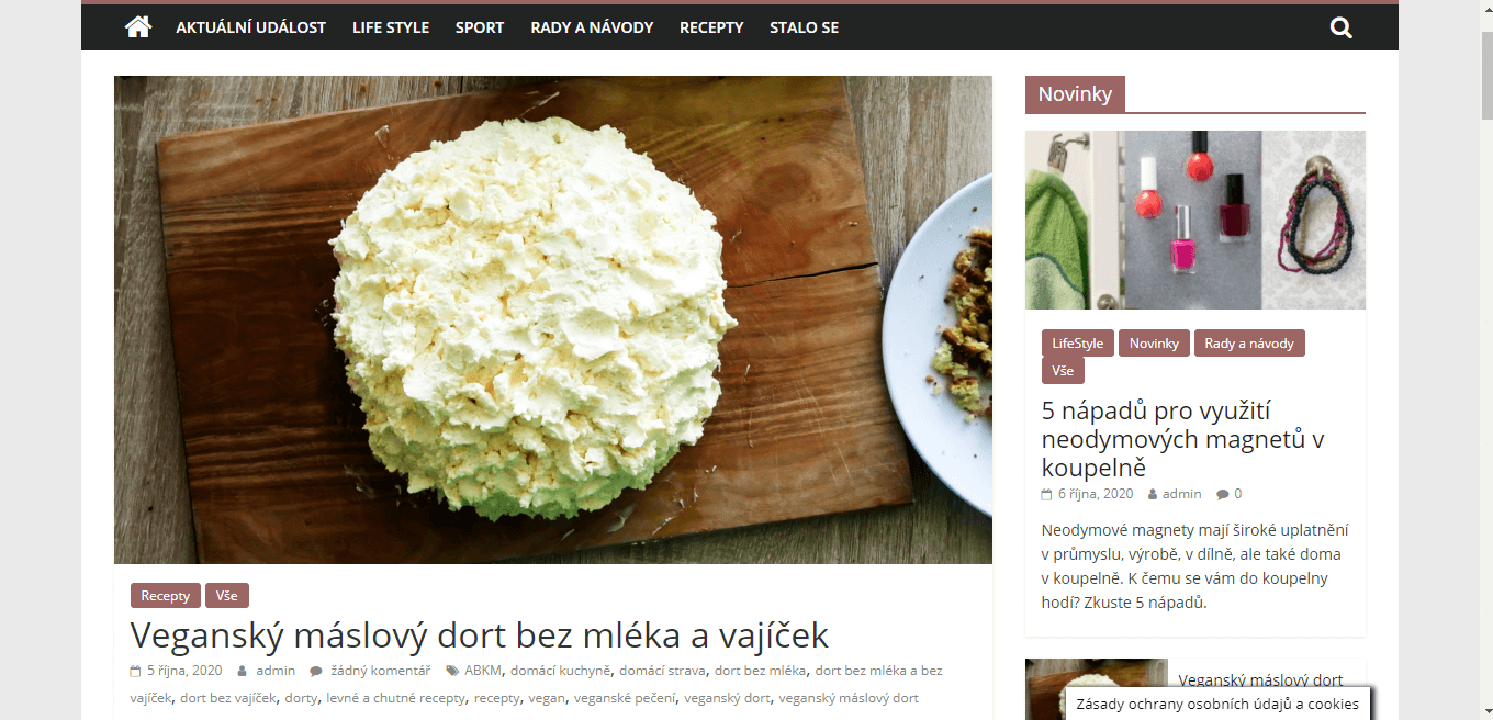 Publikace článku s odkazem na webu kartmen.cz