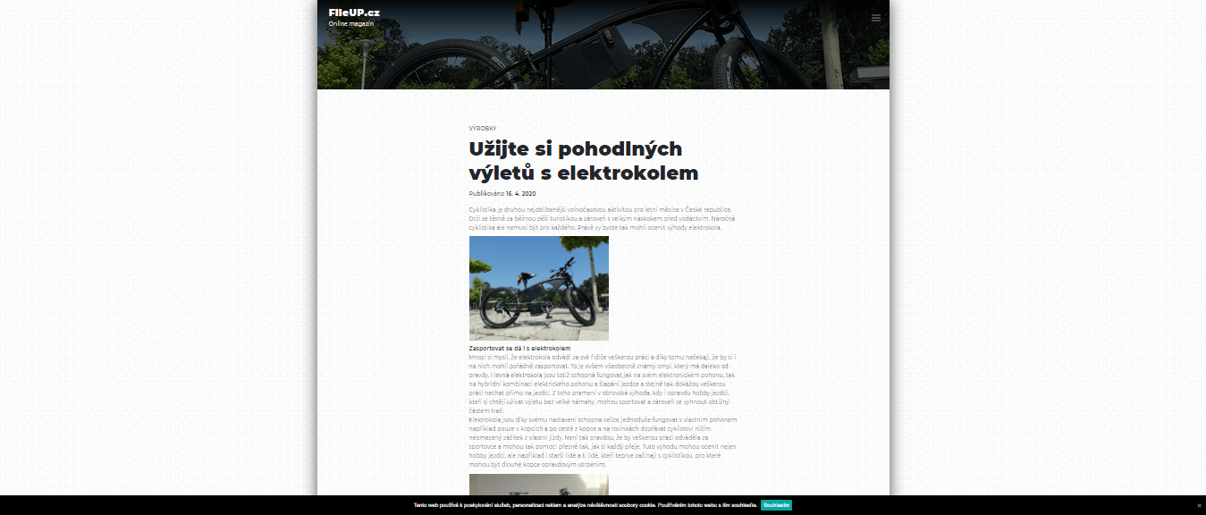 Publikace PR článku do magazínu fileup.cz