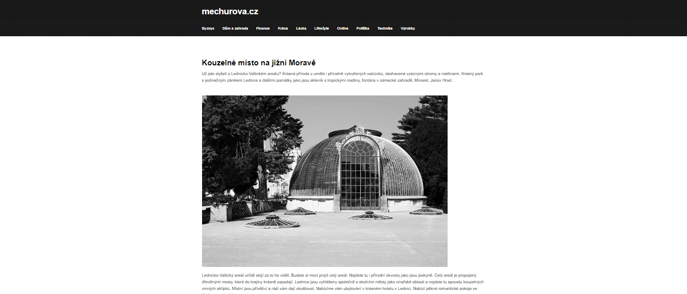 Publikace PR článku do magazínu mechurova.cz