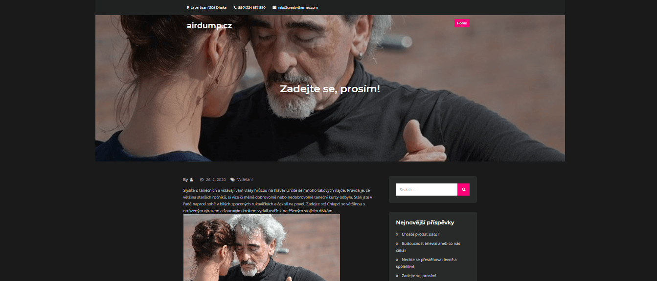 Publikace PR článku do magazínu airdump.cz