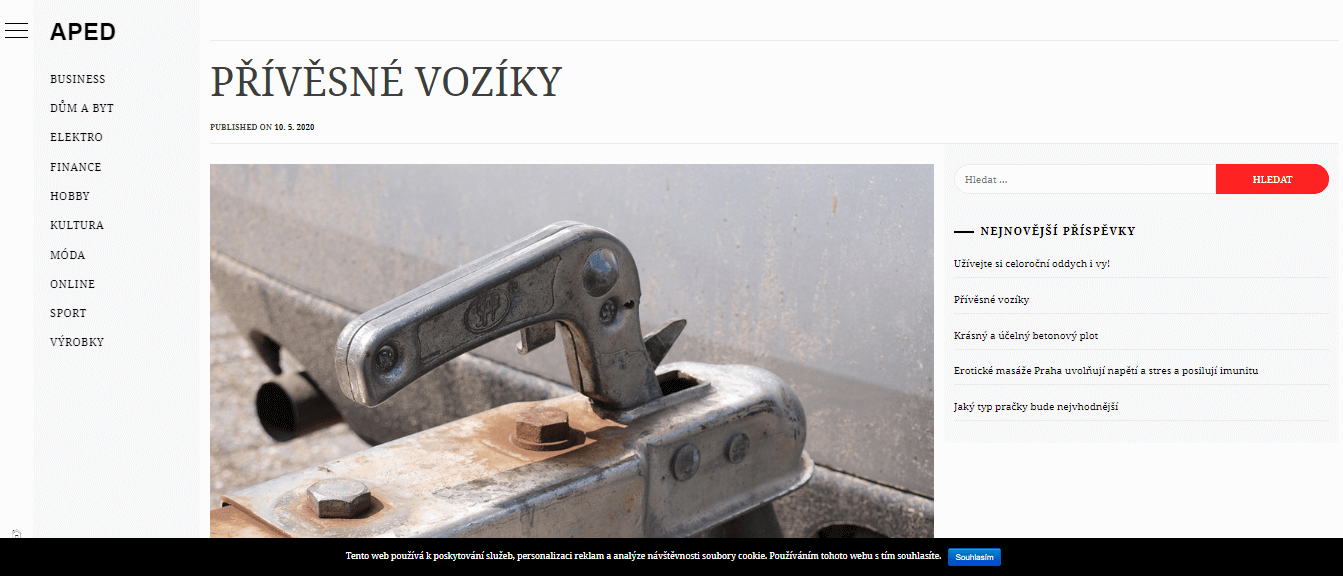 Publikace PR článku do magazínu aped.cz