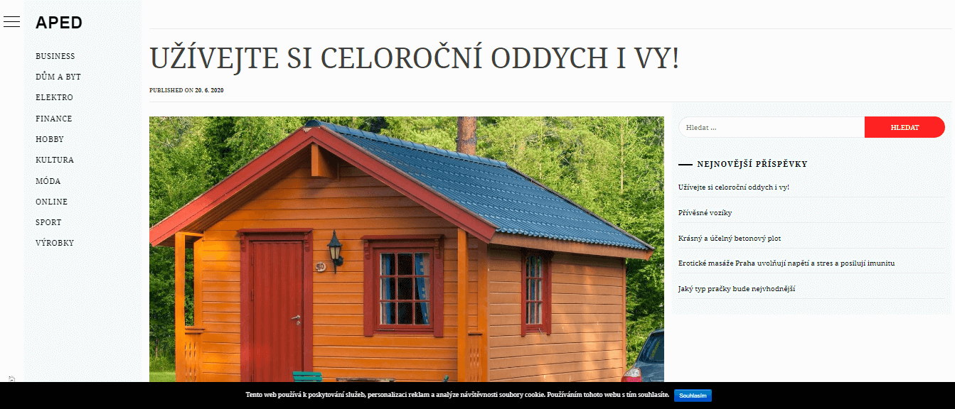 Publikace PR článku do magazínu aped.cz