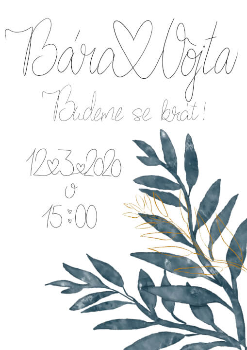Svatební oznámení na míru
