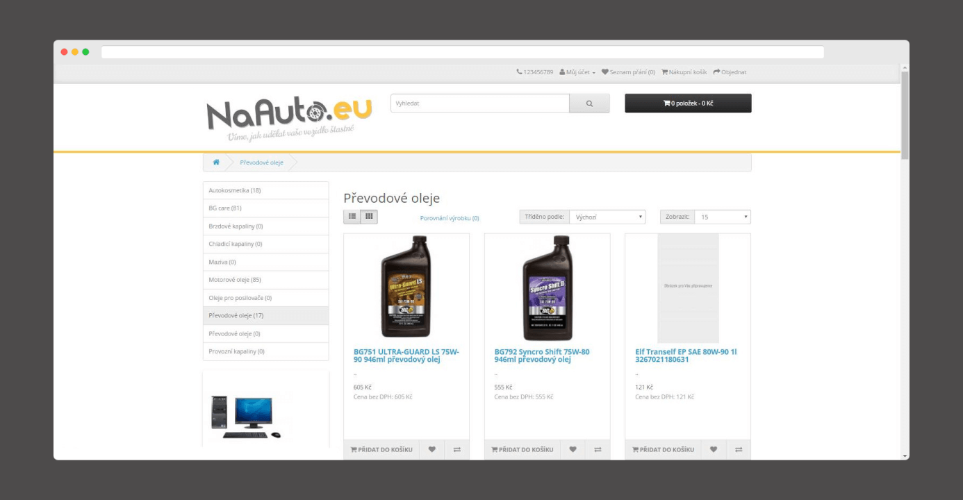 Tvorba a úprava webové stránky (Wordpress, Prestashop)