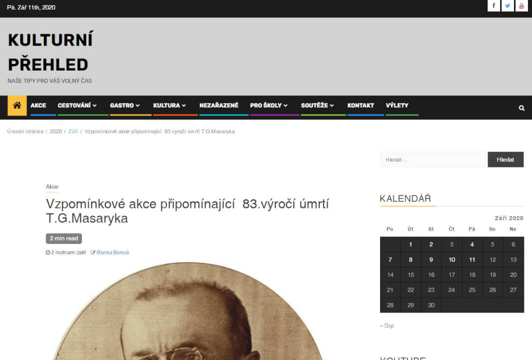 Publikace Vašeho článku na webu o kultuře