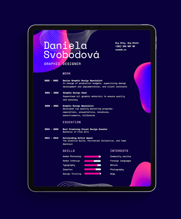 Design Životopisu, který opravdu zaujme!