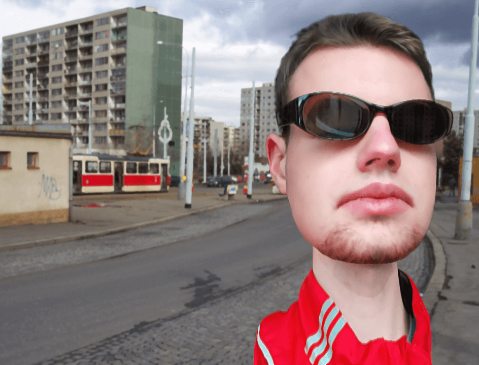 Karikatura ve stylu Bobblehead a LowPoly