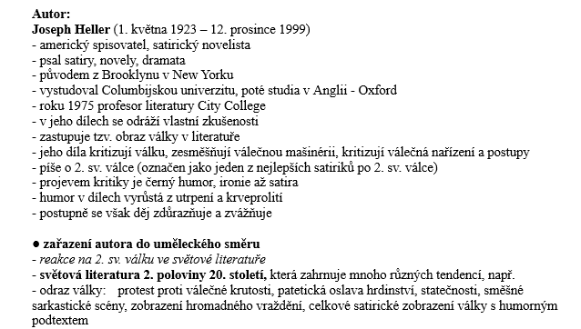 Vypracované rozbory knih k maturitě