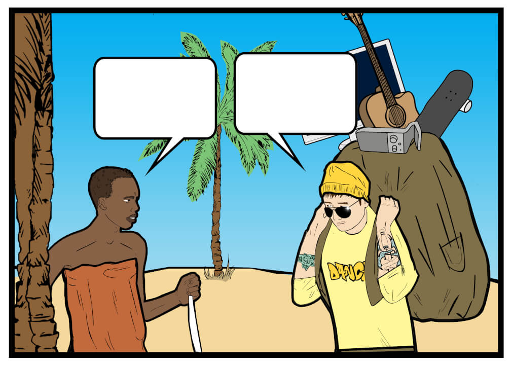 Nakreslím realistický komiks s pozadím