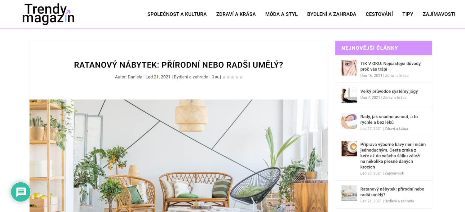 Publikuji (případně i napíši) článek na Trendymagazin.cz