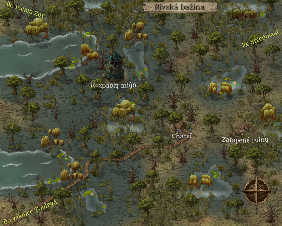 digitální Fantasy mapy na přání