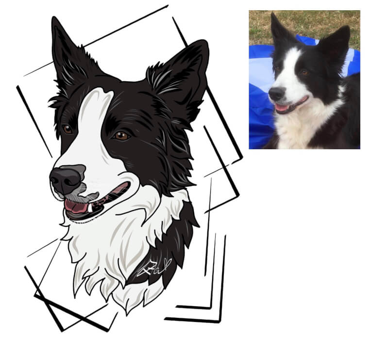 Digitální portréty vhodné na plátno, triko, hrnek, aj.