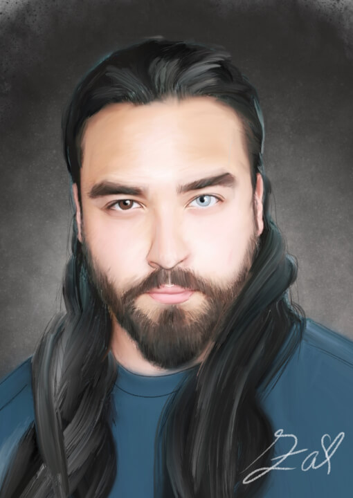 Digitální portréty vhodné na plátno, triko, hrnek, aj.