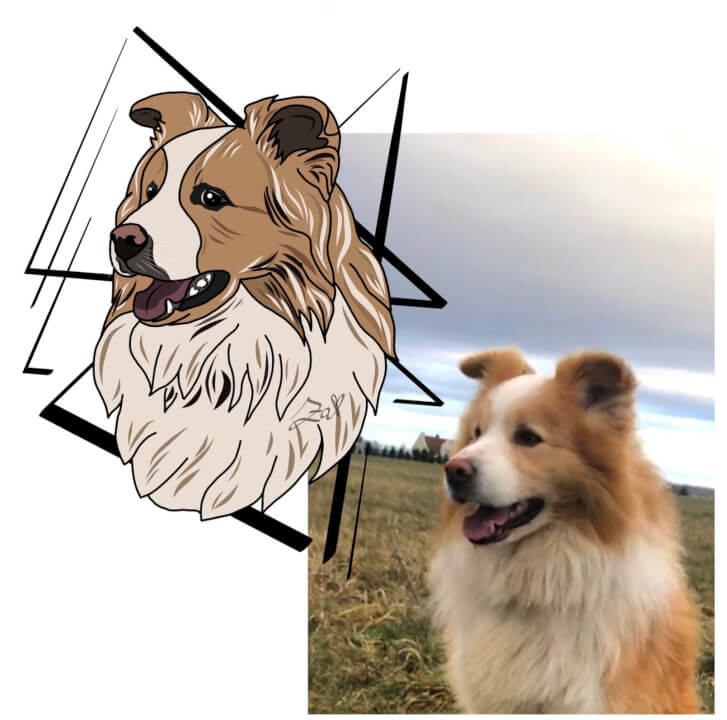 Digitální portréty vhodné na plátno, triko, hrnek, aj.