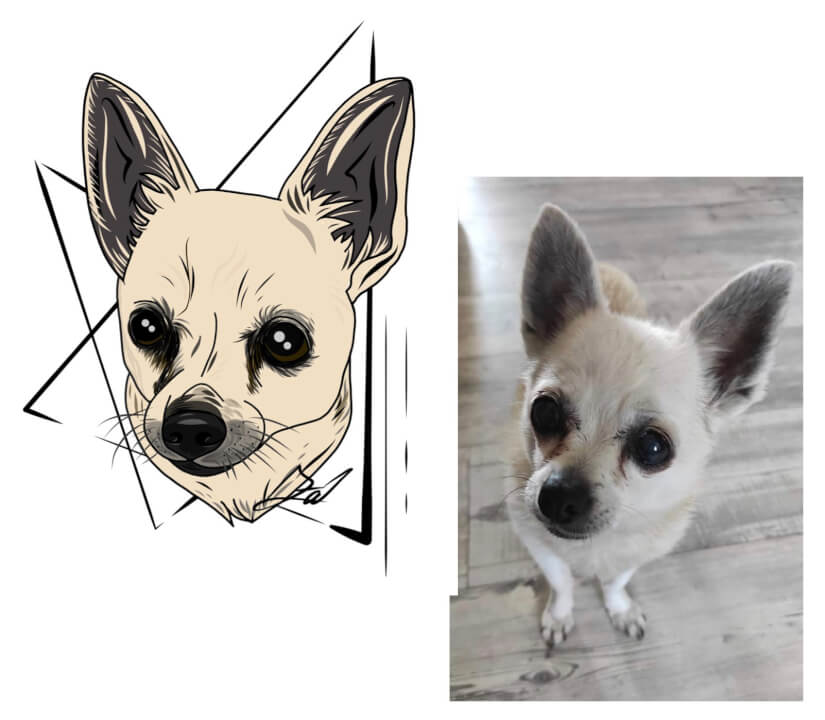 Digitální portréty vhodné na plátno, triko, hrnek, aj.