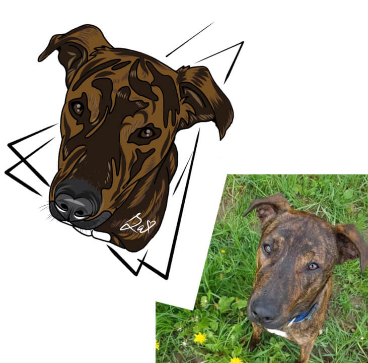 Digitální portréty vhodné na plátno, triko, hrnek, aj.