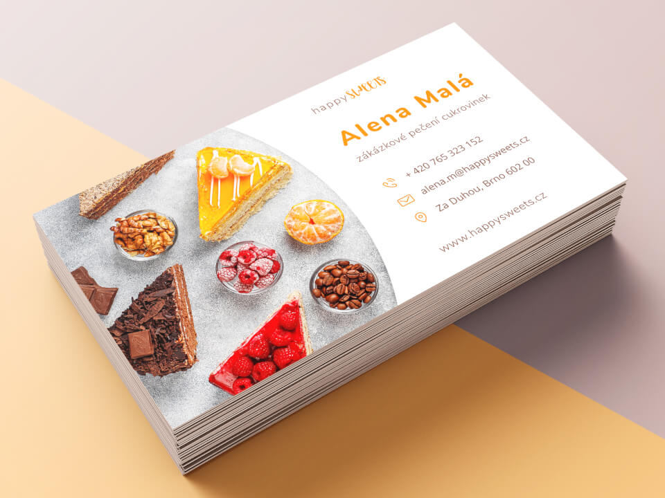 Návrh vizitky (s možností tisku na grafický papír)