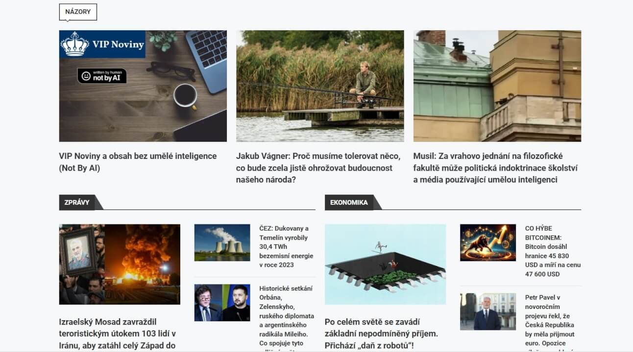 Napsání a publikace PR článku do VIP Novin 