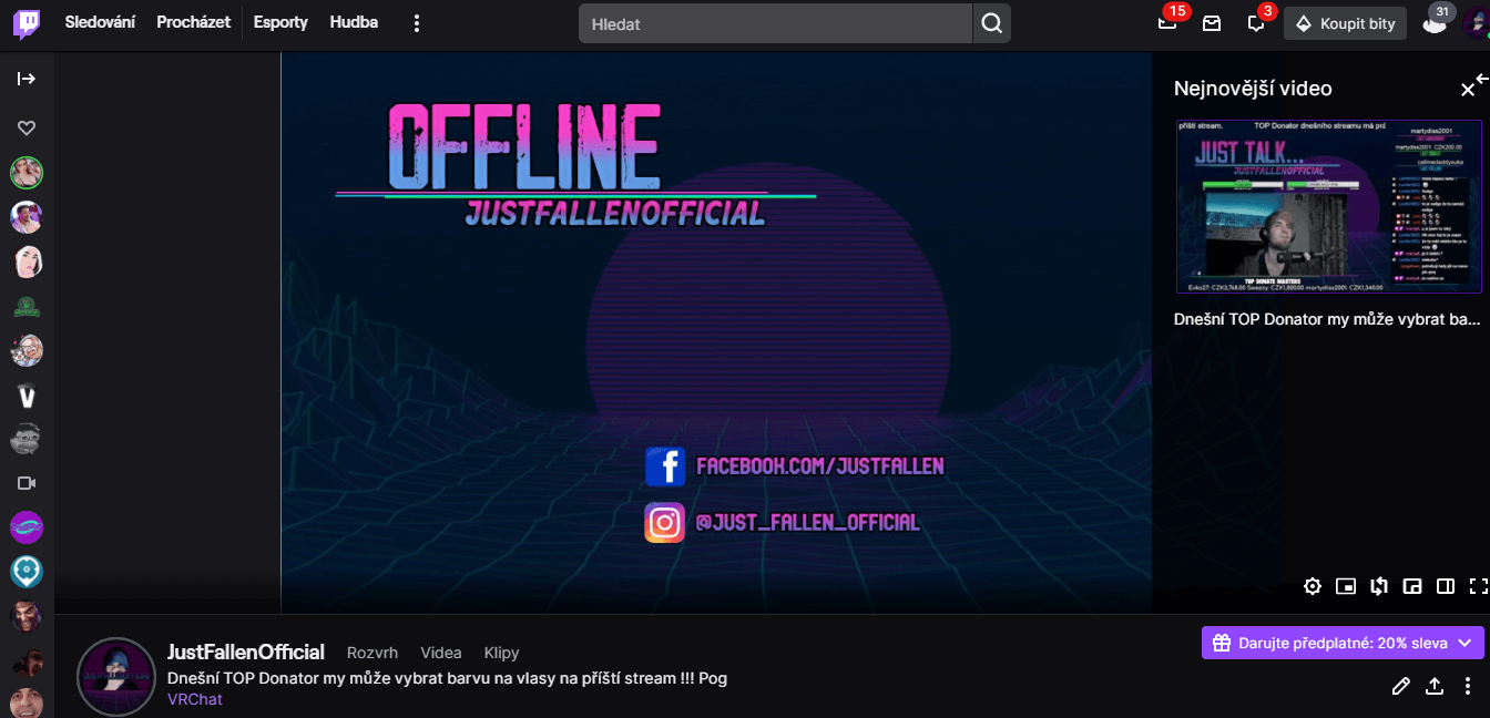 Poutavá Grafika na Twitch streamy na přání