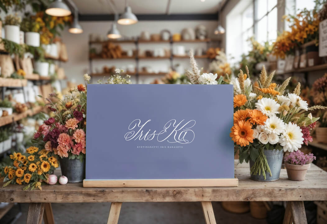 Ručně psané a malované neokoukané logo