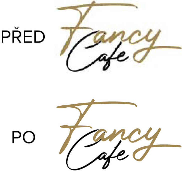 překreslím logo nebo ilustraci do křivek