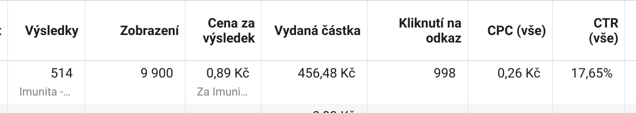 Analýza reklam na FB, Google Ads, Sklik