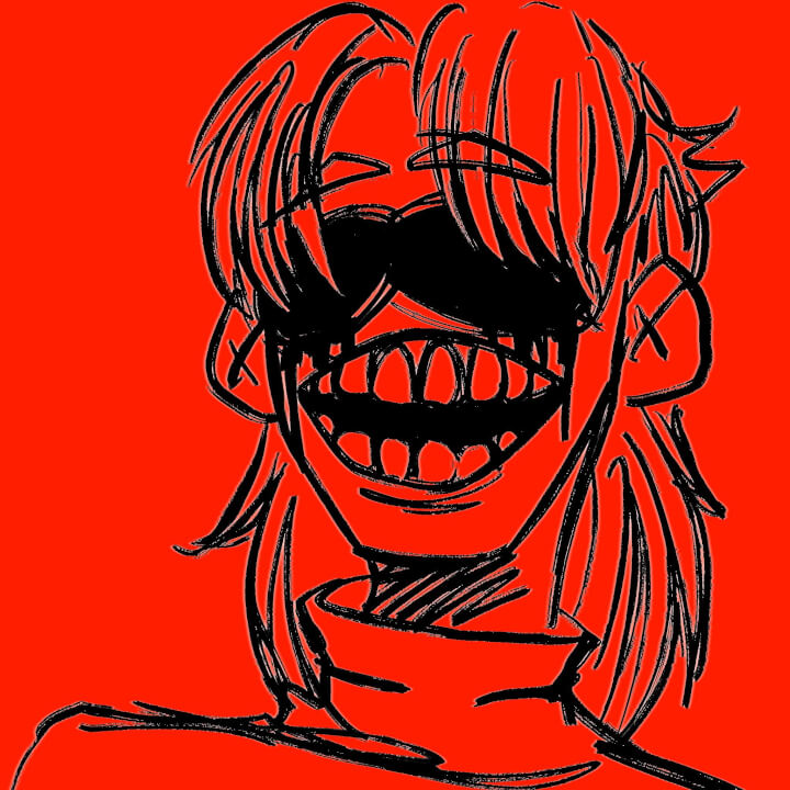 Digitální kresba postavy-busta