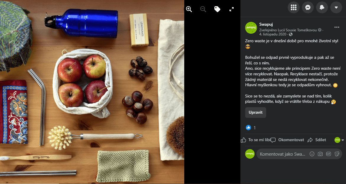 Tvorba příspěvků na Váš Facebook