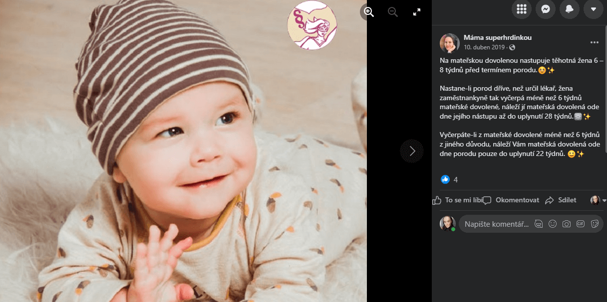 Tvorba příspěvků na Váš Facebook