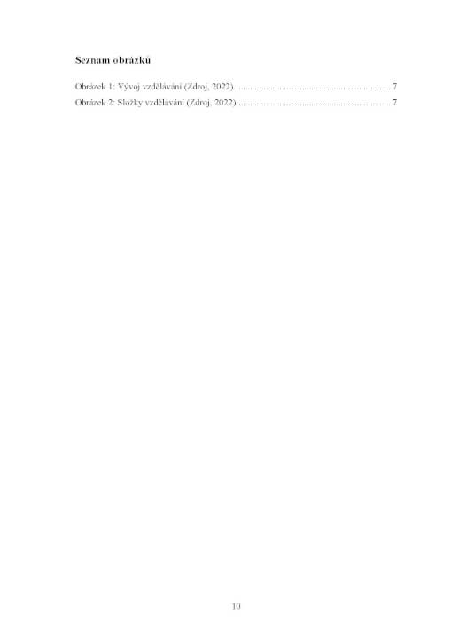 MS Word - formátování závěrečných prací