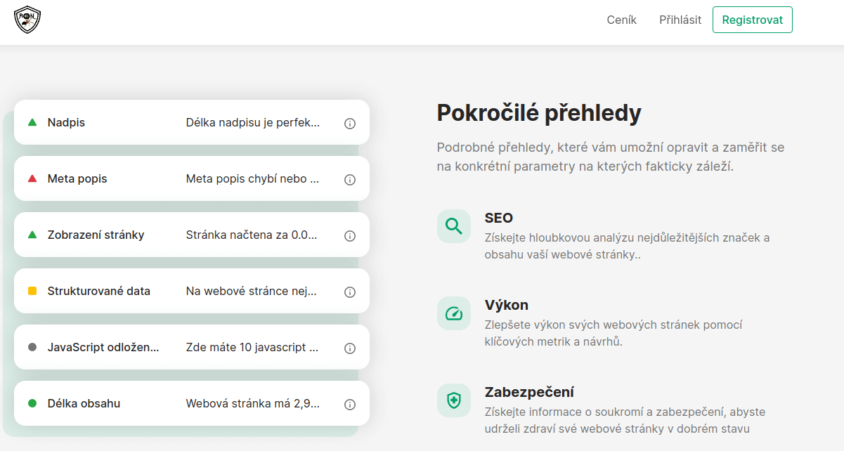SEO REPORTY pro Majitelé i Agentury - prostředek navíc