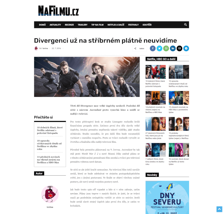 Čtivé články, recenze, rozbory