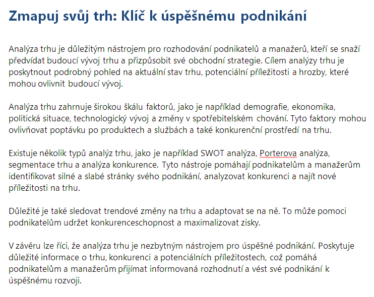 Kvalitní copywriting - Texty/články na web/blog