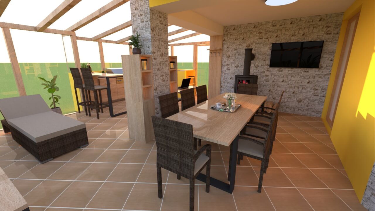 Grafika Návrh objektu plus interiéru 