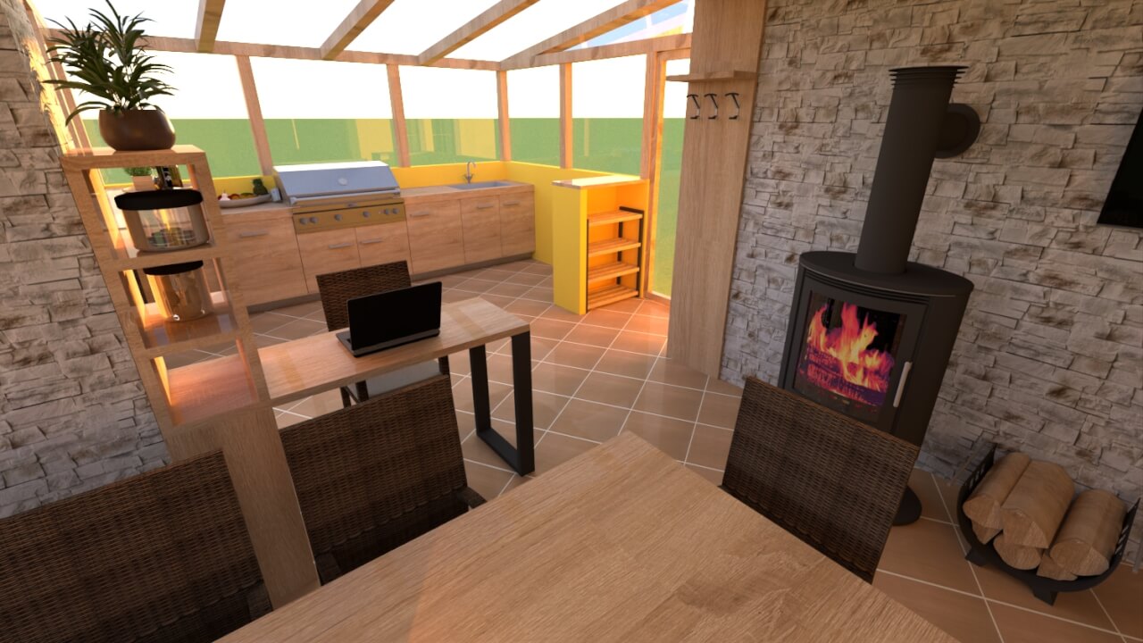 Grafika Návrh objektu plus interiéru 