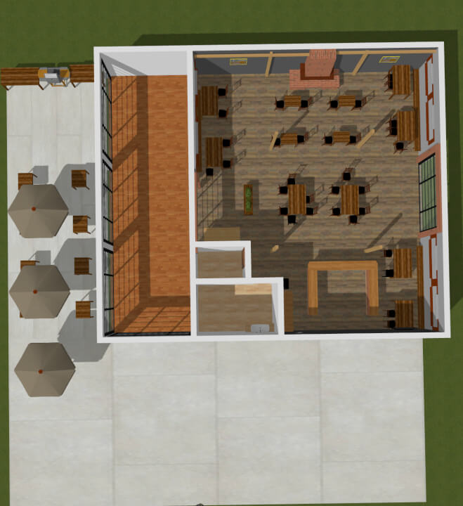 Grafika Návrh objektu plus interiéru 