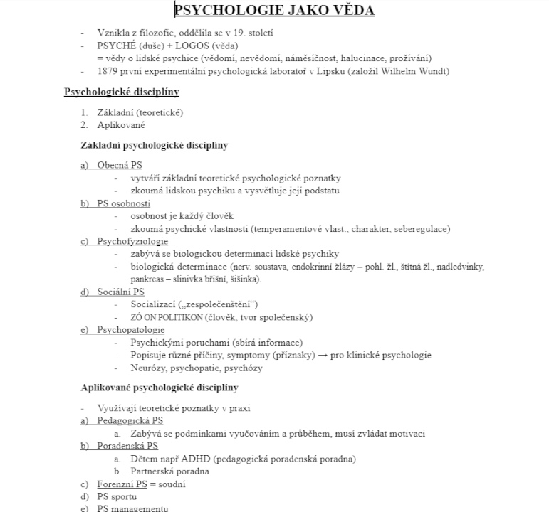 Maturitní otázky ze ZSV