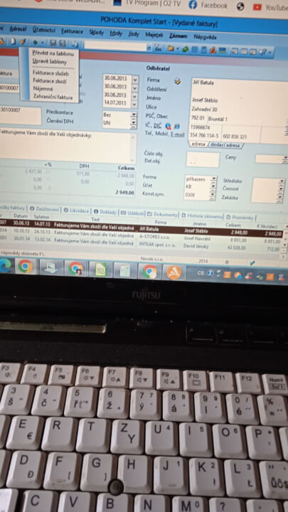 Fakturantka online, bez závazku, faktury i objednávky, sklad