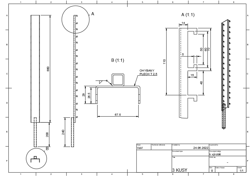 Digitalizace výkresů (2D&3D) / tvorba výkresové dokumentace
