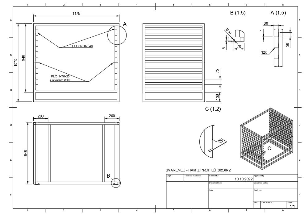 Digitalizace výkresů (2D&3D) / tvorba výkresové dokumentace