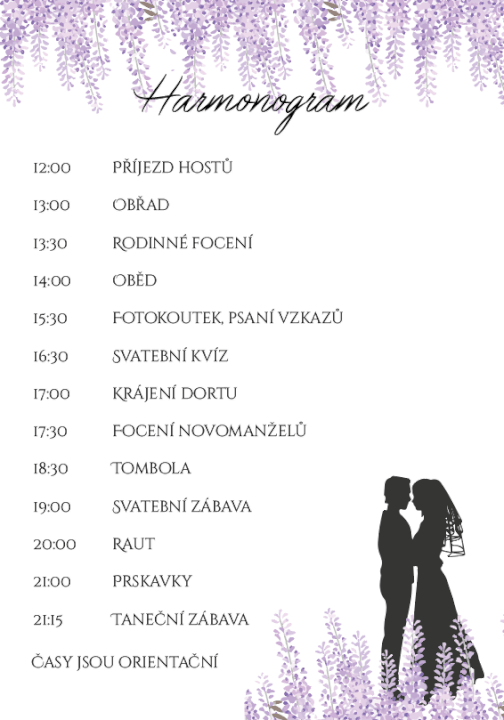 Svatební oznámení a jiné tiskoviny na míru