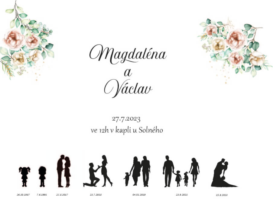 Svatební oznámení a jiné tiskoviny na míru