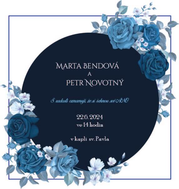 Svatební oznámení a jiné tiskoviny na míru