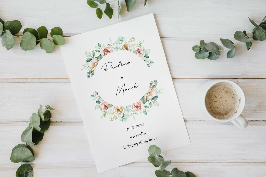 Svatební oznámení a jiné tiskoviny na míru