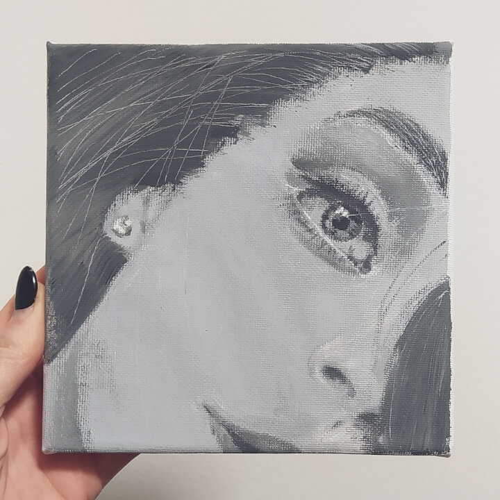 Malba na plátno 15x15cm