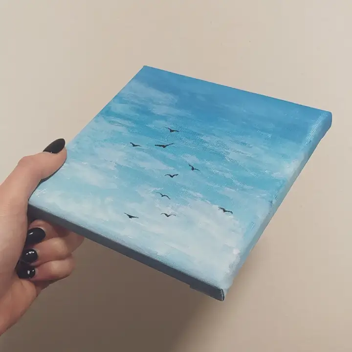 Malba na plátno 15x15cm
