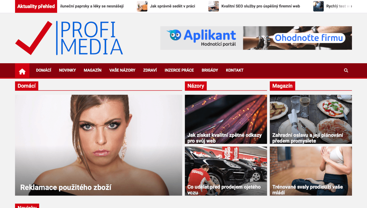 Trvalý zpětný odkaz na webu Profi-Media.cz  DR 40